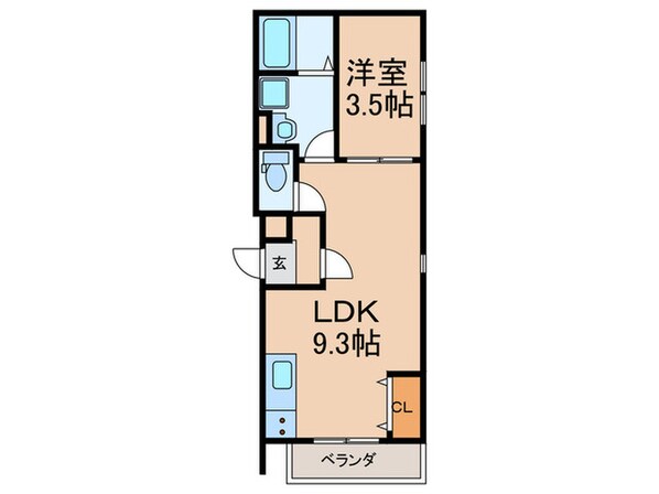 CLOVER津福の物件間取画像